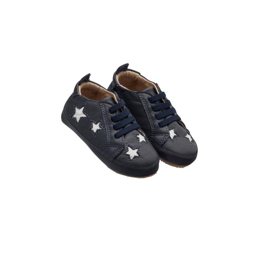 Old Soles Starey Bambini Shoes - Navy/Snow-Shoes-Navy/Snow-17 EU (UK 1.5) | Natural Baby Shower