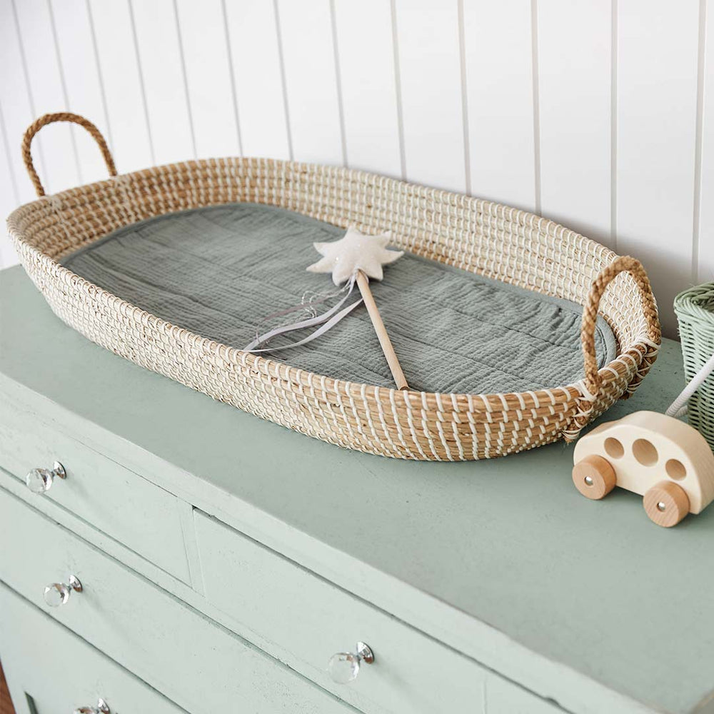 Olli Ella Reva Changing Basket - Natural-Changing Baskets- | Natural Baby Shower