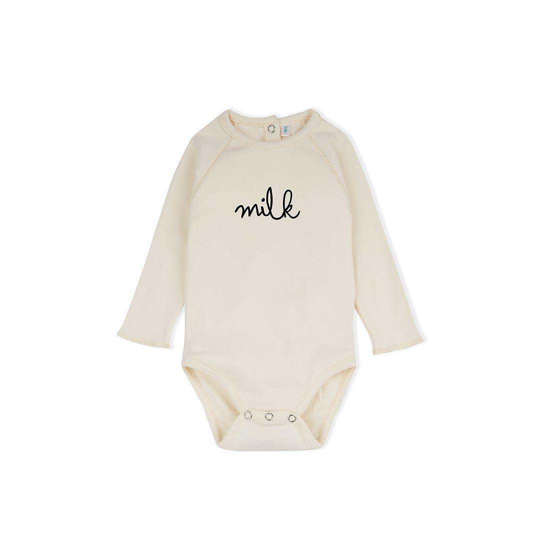 Organic Zoo Milk Bodysuit - Natural-Bodysuits-NB-Natural | Natural Baby Shower
