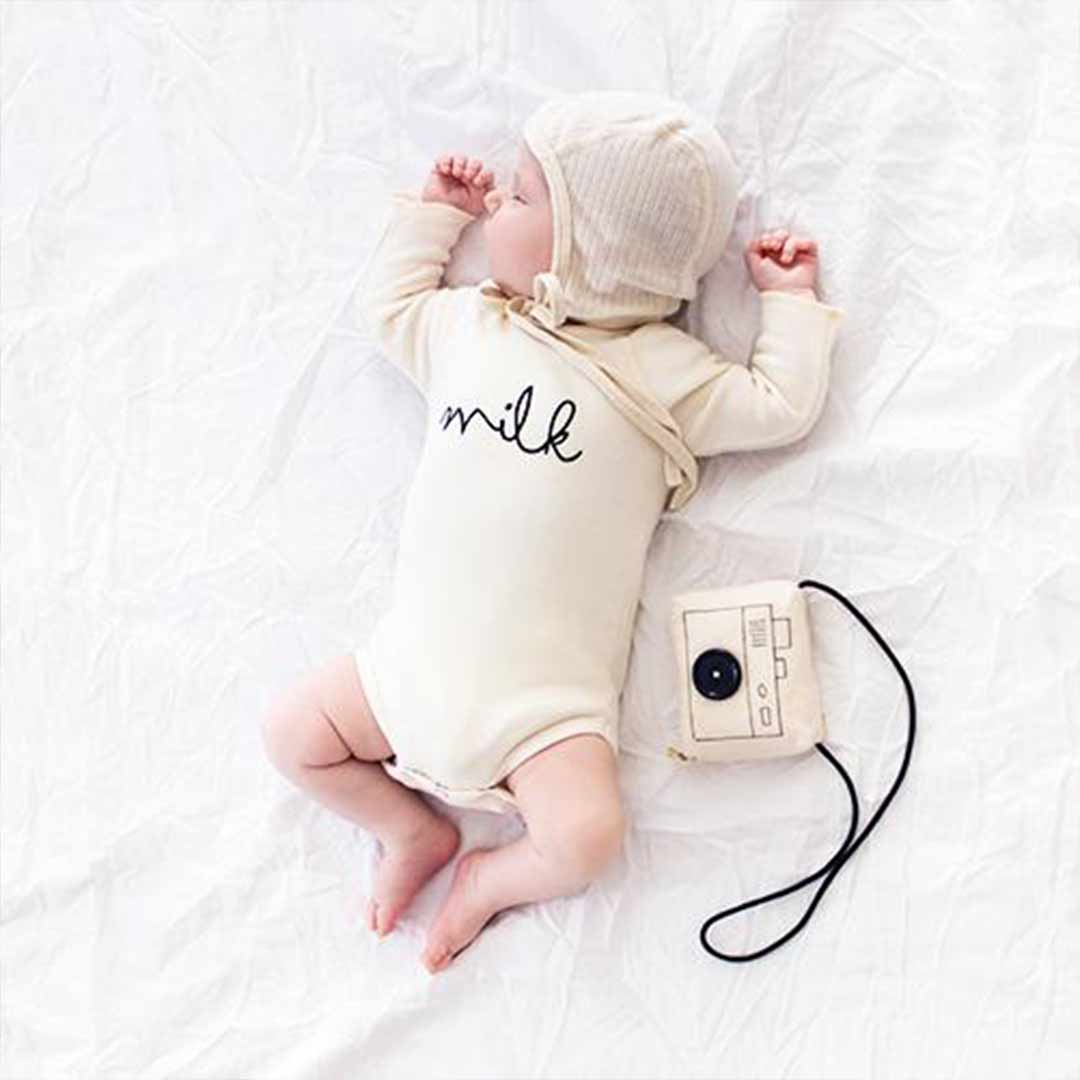 Organic Zoo Milk Bodysuit - Natural-Bodysuits-NB-Natural | Natural Baby Shower