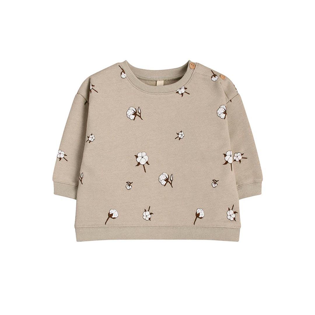 Organic Zoo Sweatshirt - Cotton Field-Jumpers + Sweatshirts-Cotton Field-3-6m | Natural Baby Shower