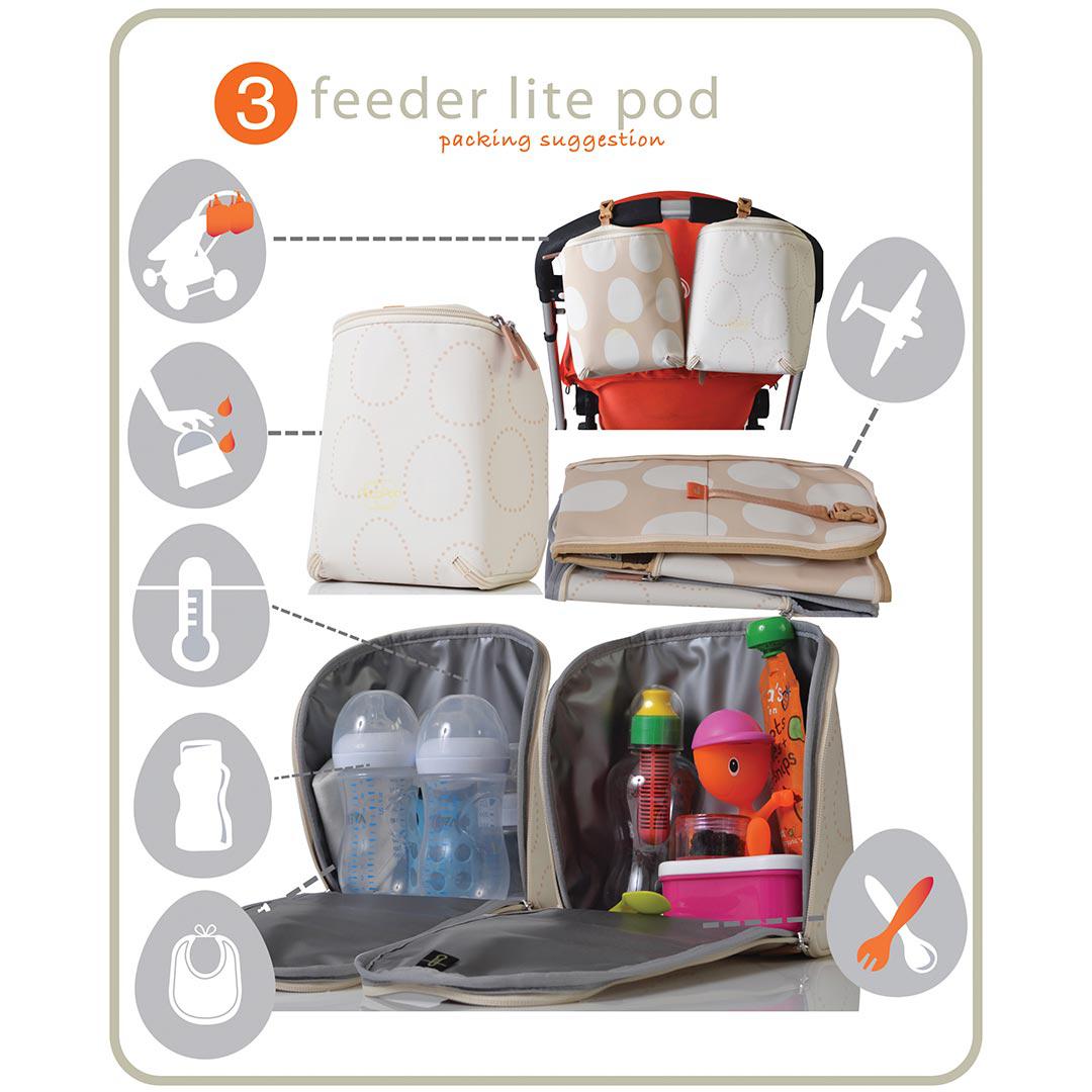 PacaPod Feeder Pod Lite - Rose & Tweet-Mini Bags- | Natural Baby Shower