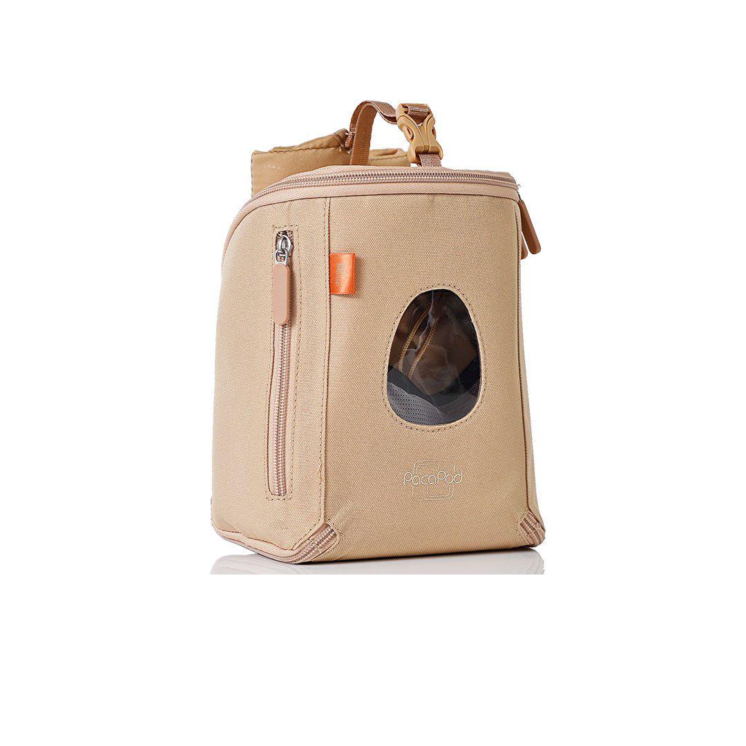 PacaPod Luxury Changer Pod + Mat - Stone-Mini Bags- | Natural Baby Shower