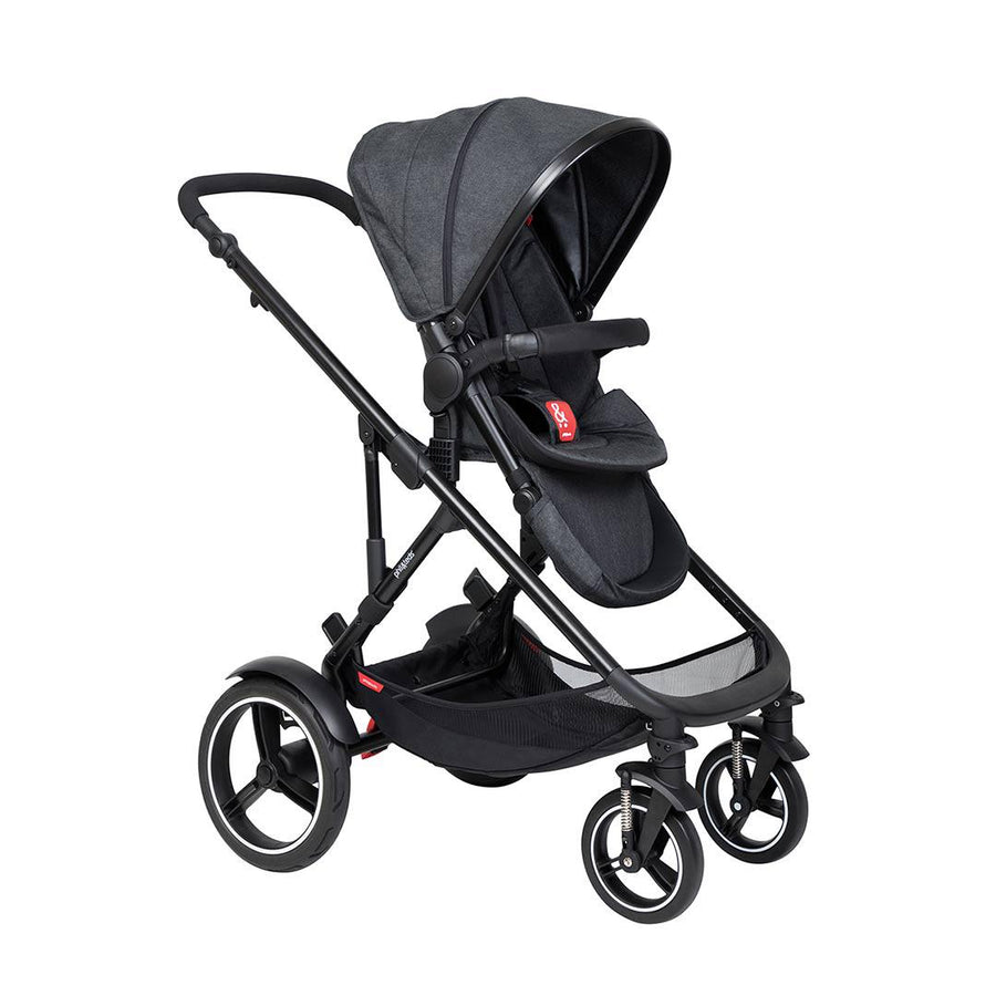 Phil & Teds Voyager Pushchair - Black-Strollers-Black-No Carrycot | Natural Baby Shower