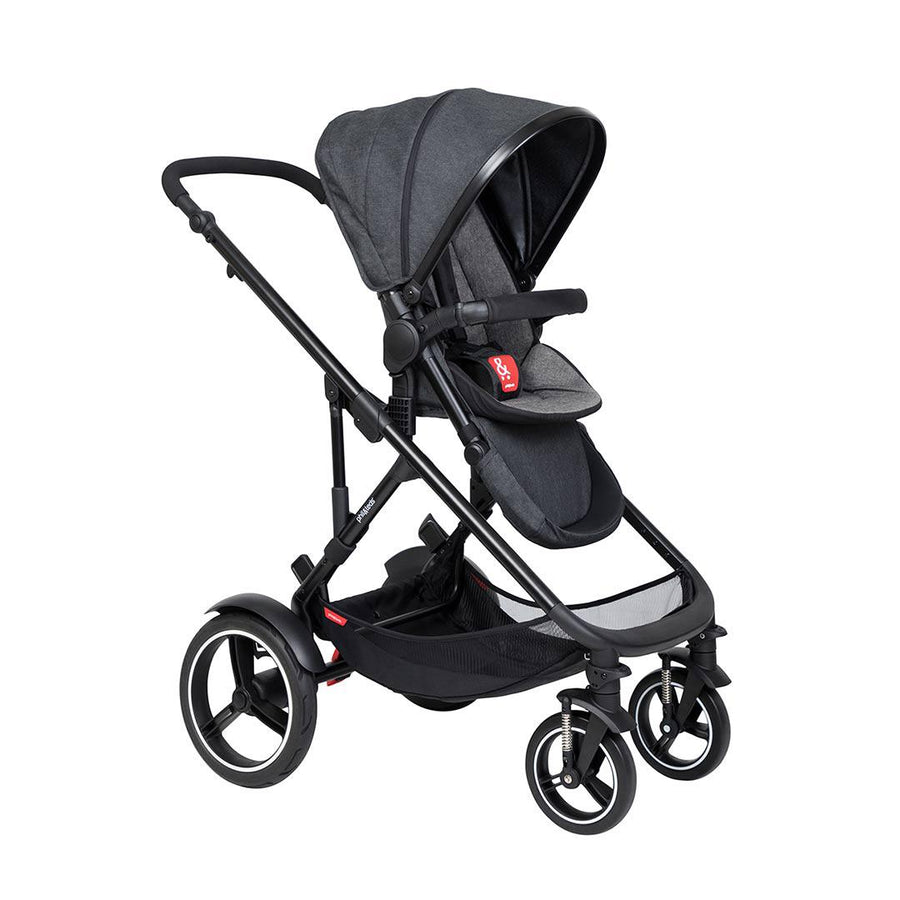 Phil & Teds Voyager Pushchair - Charcoal-Strollers-Charcoal-No Carrycot | Natural Baby Shower
