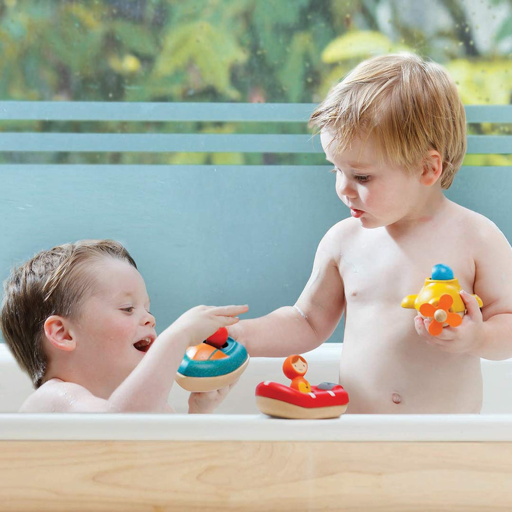 Plan Toys Coastguard Boat-Bath Toys- | Natural Baby Shower