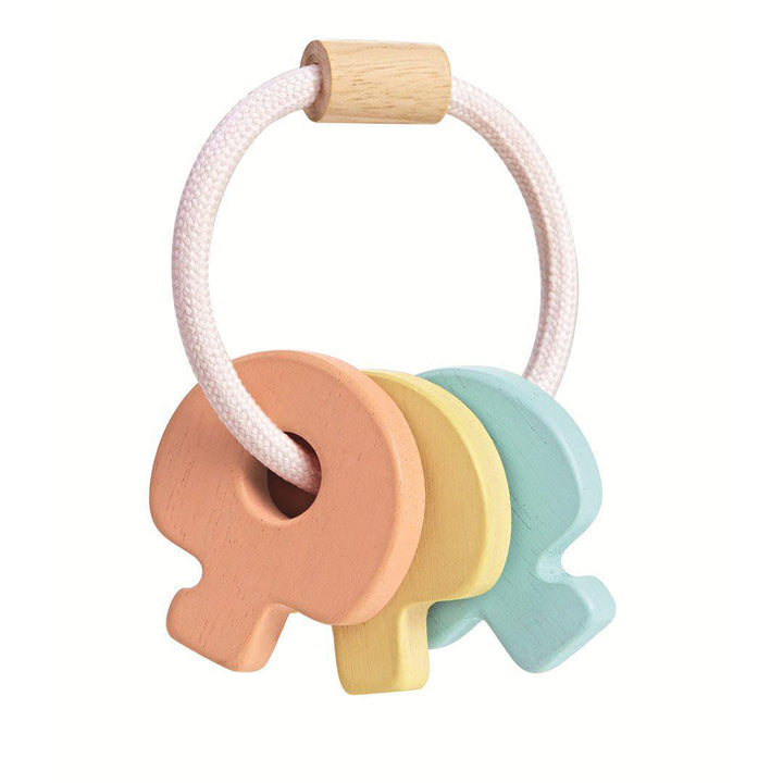 Plan Toys Key Rattle - A Touch of Pastel-Rattles- | Natural Baby Shower