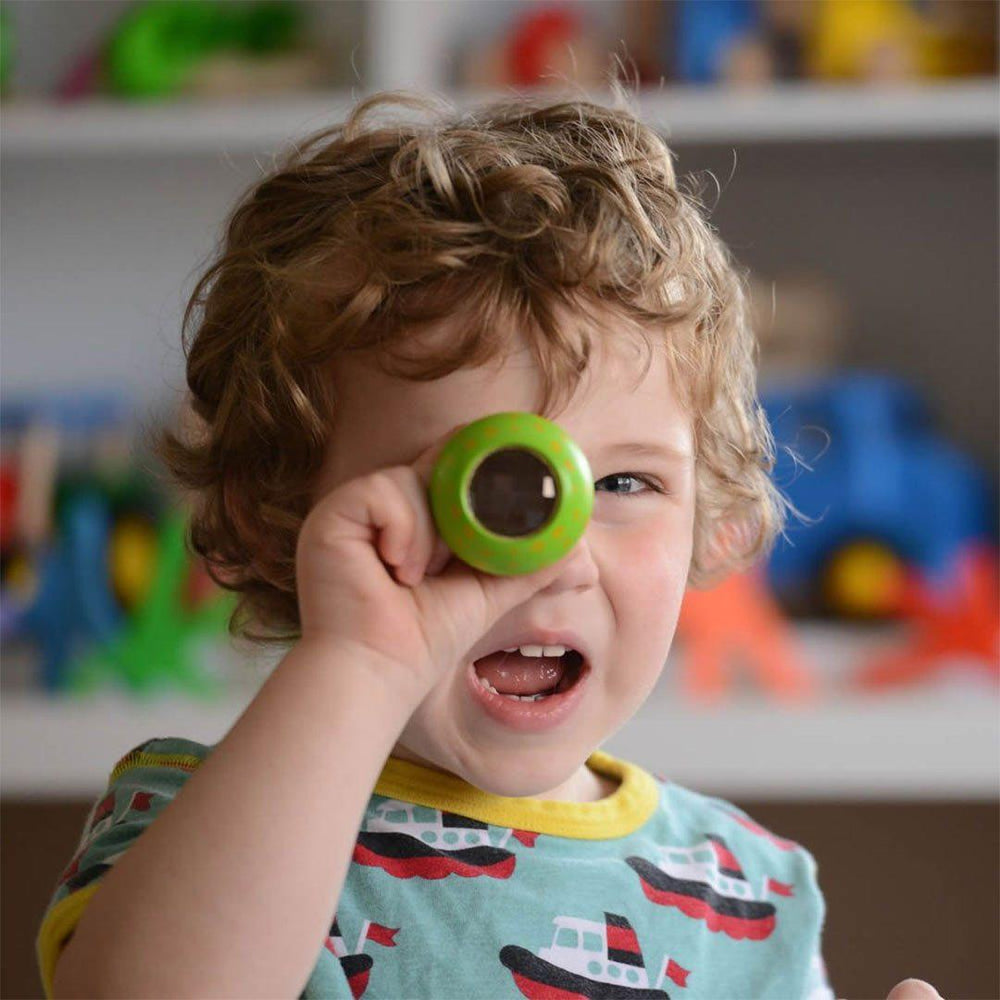 Plan Toys Mushroom Kaleidoscope - Yellow-Interactive Toys- | Natural Baby Shower