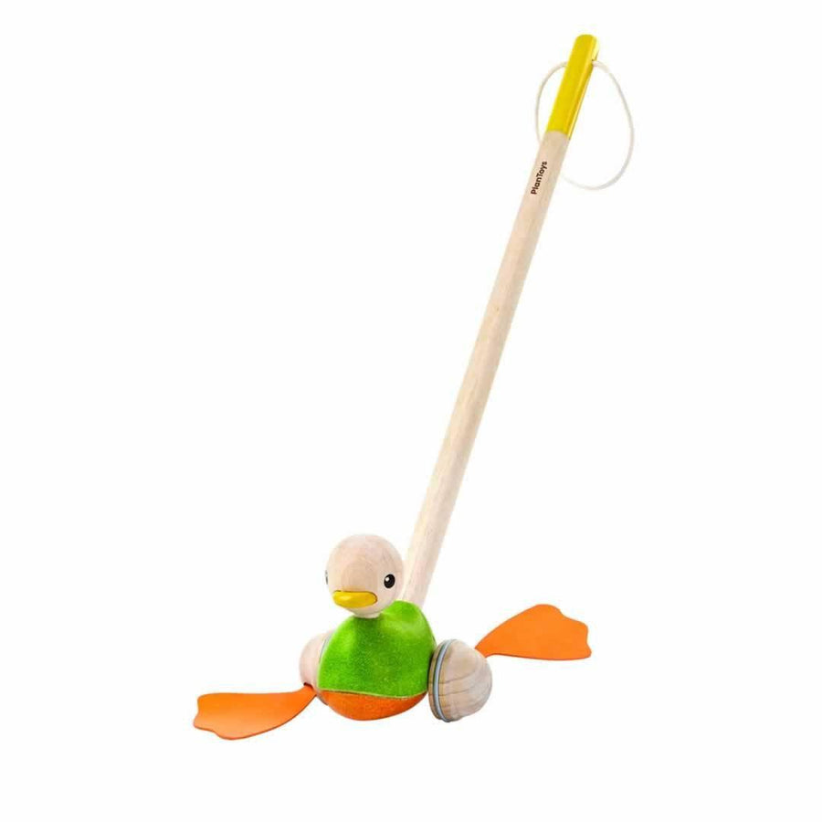 Plan Toys Push-Along Duck-Push-Alongs- | Natural Baby Shower