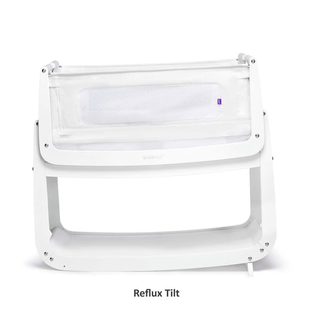 SnuzPod4 Bedside Crib - White-Bedside Cribs- | Natural Baby Shower