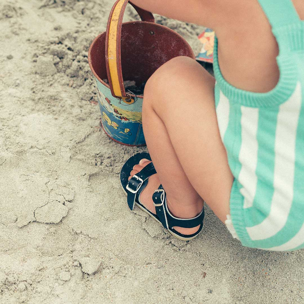 Salt-Water Sun-San Kid's Sandals - Surfer - Navy-Sandals-Navy-SW 5 Child (UK 4) | Natural Baby Shower