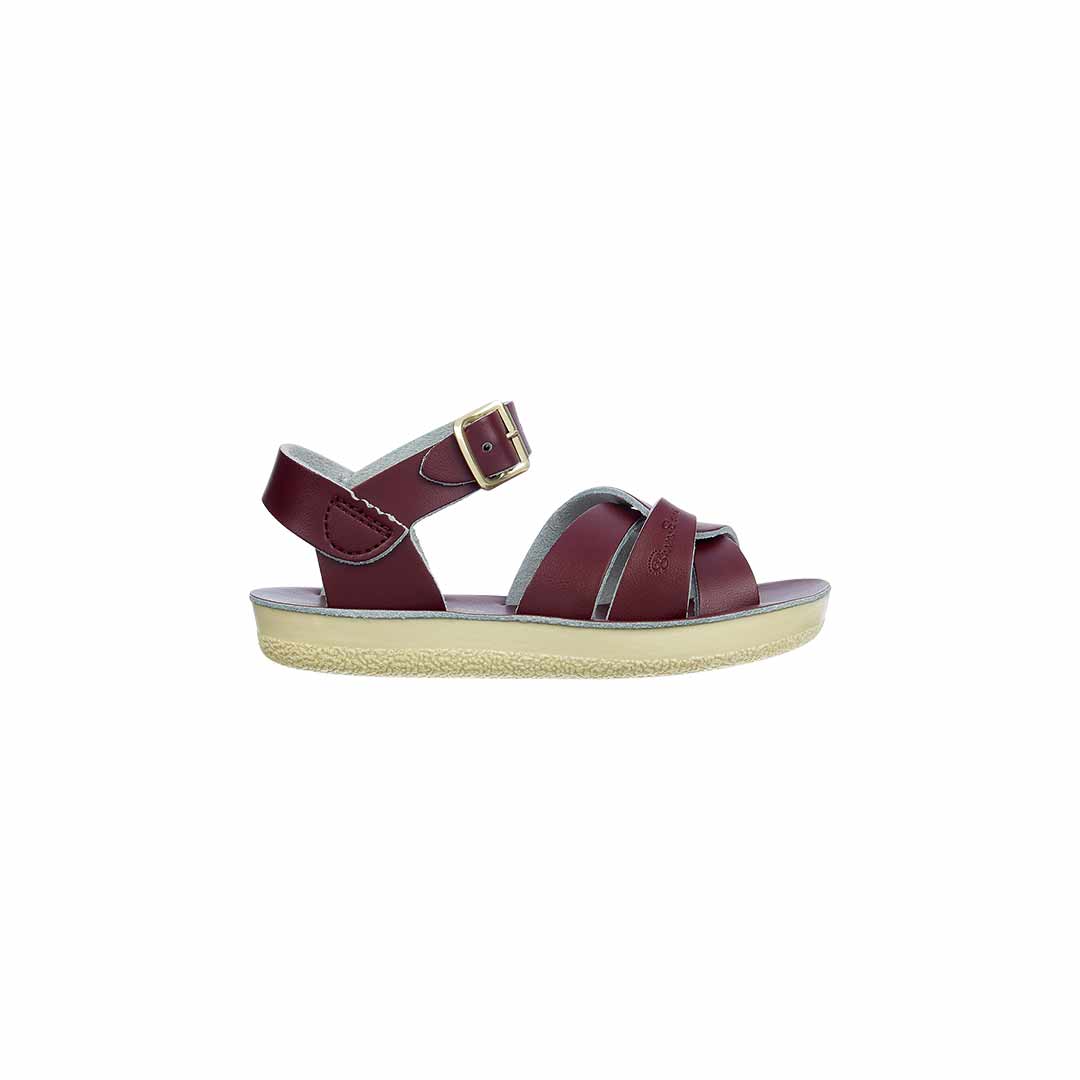 Salt-Water Sun-San Kids Sandals - Swimmer - Claret-Sandals-Claret-SW6 (UK 5) | Natural Baby Shower