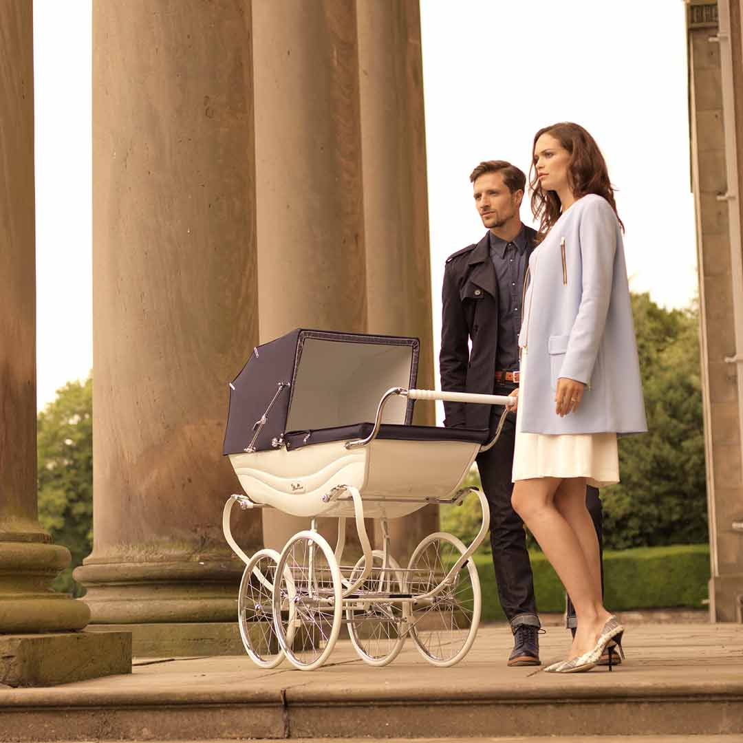 Silver Cross Balmoral Pushchair - White-Strollers- | Natural Baby Shower