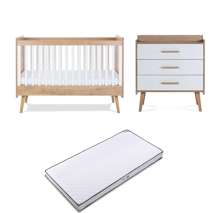 Silver Cross Cot Bed + Dresser - Westport-Nursery Sets-Classic- | Natural Baby Shower