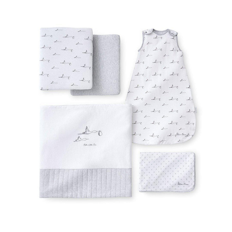 Silver Cross New Baby Jersey Set - 5 Pack-Clothing Sets-One Size-White | Natural Baby Shower