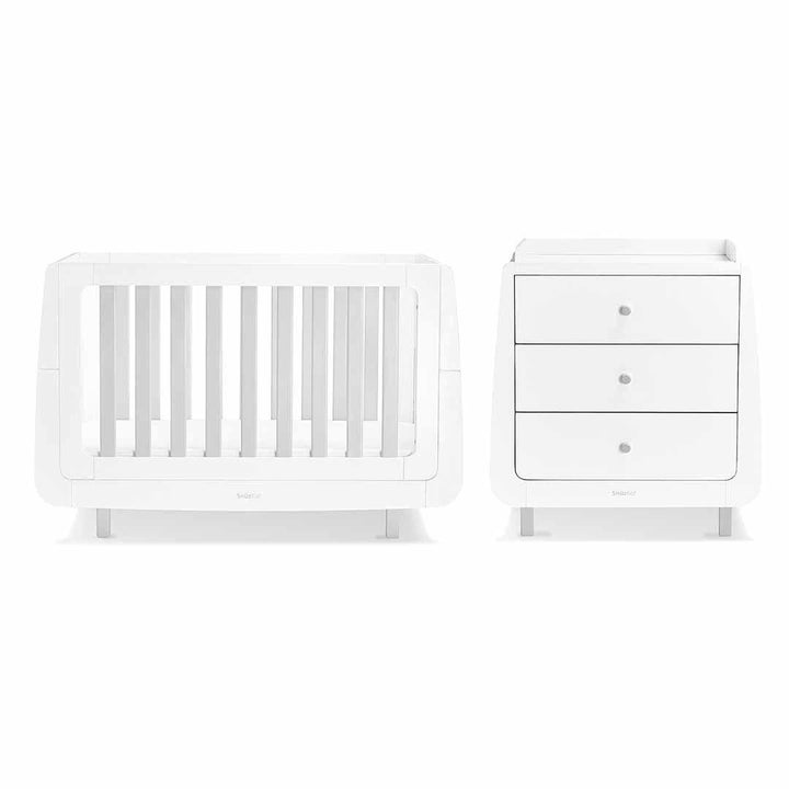 SnuzKot Mode 2 Piece Nursery Furniture Set - Grey-Nursery Sets- | Natural Baby Shower
