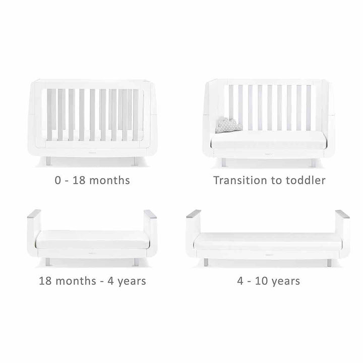 SnuzKot Mode 2 Piece Nursery Furniture Set - Grey-Nursery Sets- | Natural Baby Shower