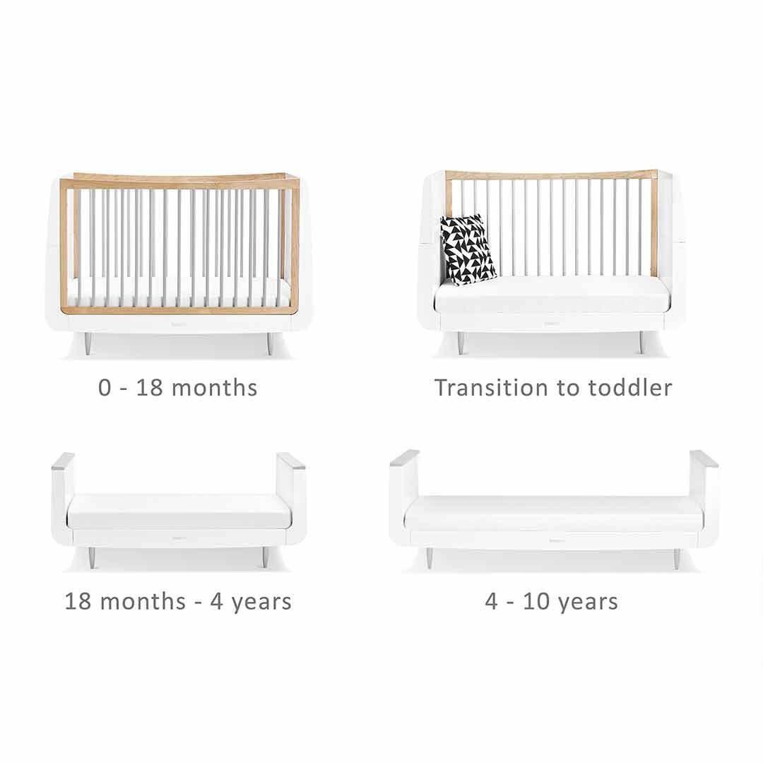SnuzKot Skandi 2 Piece Nursery Furniture Set - Grey-Nursery Sets- | Natural Baby Shower