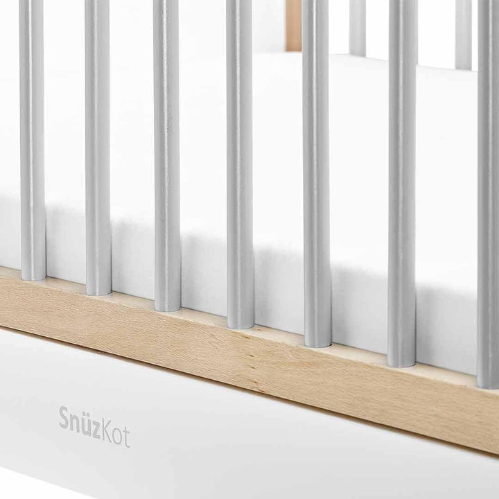 SnuzKot Skandi Cot Bed - Grey-Cot Beds- | Natural Baby Shower