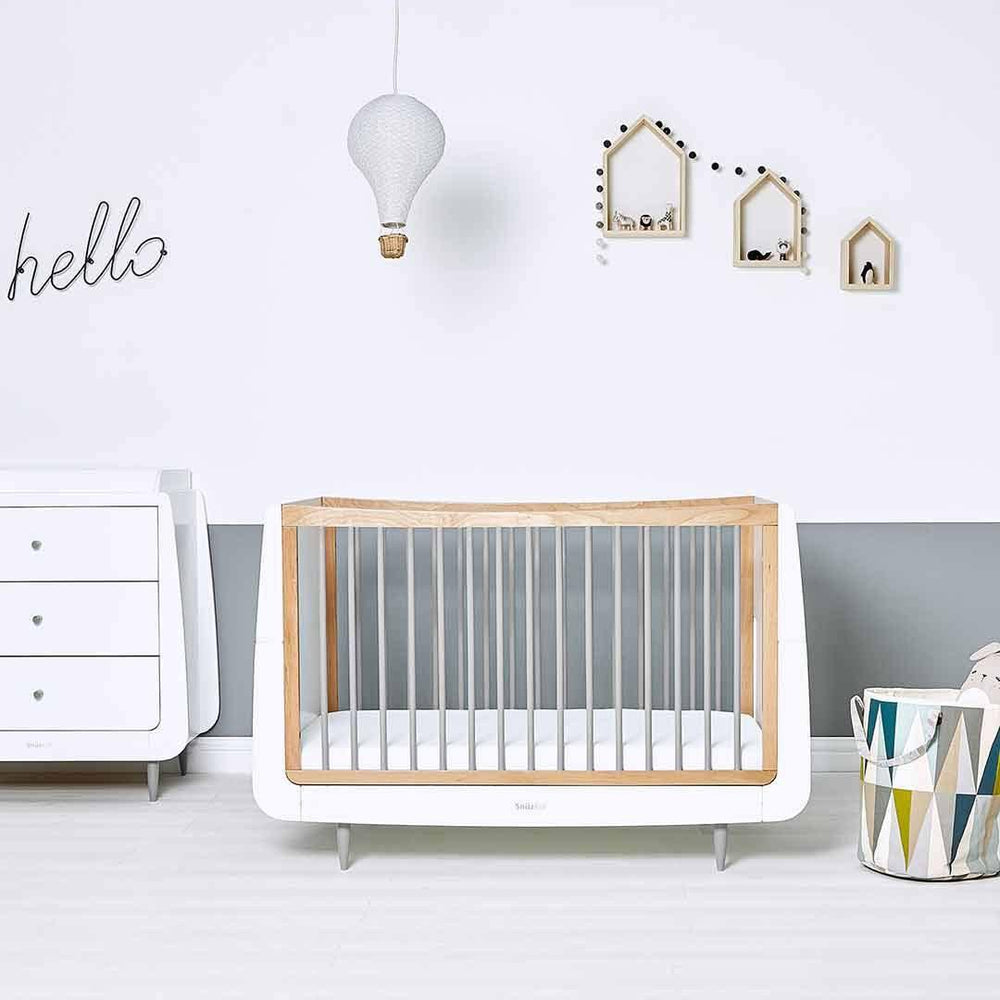 SnuzKot Skandi 2 Piece Nursery Furniture Set - Grey-Nursery Sets- | Natural Baby Shower