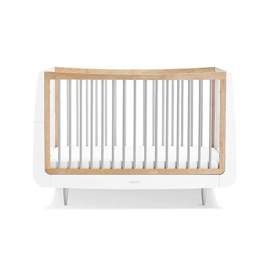 SnuzKot Skandi Cot Bed - Grey-Cot Beds- | Natural Baby Shower