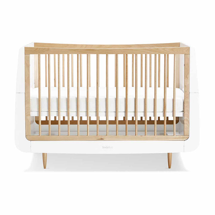 SnuzKot Skandi 2 Piece Nursery Furniture Set - Natural-Nursery Sets- | Natural Baby Shower