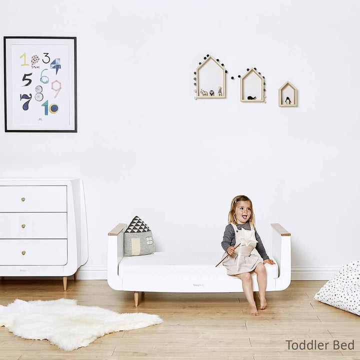 SnuzKot Skandi 2 Piece Nursery Furniture Set - Natural-Nursery Sets-Natural-No Mattress | Natural Baby Shower