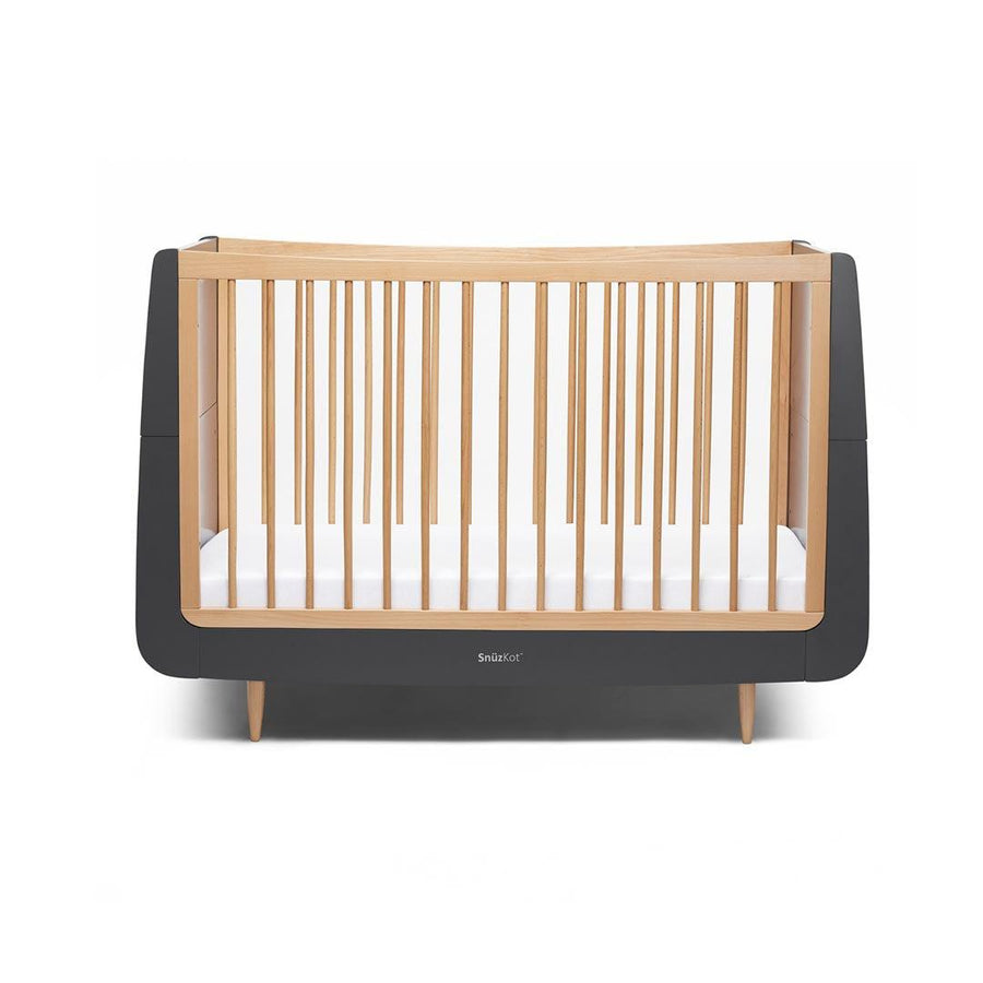 SnuzKot Skandi Cot Bed - Slate Natural-Cot Beds- | Natural Baby Shower