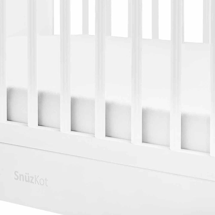 SnuzKot Skandi Cot Bed - White-Cot Beds-White-No Mattress | Natural Baby Shower