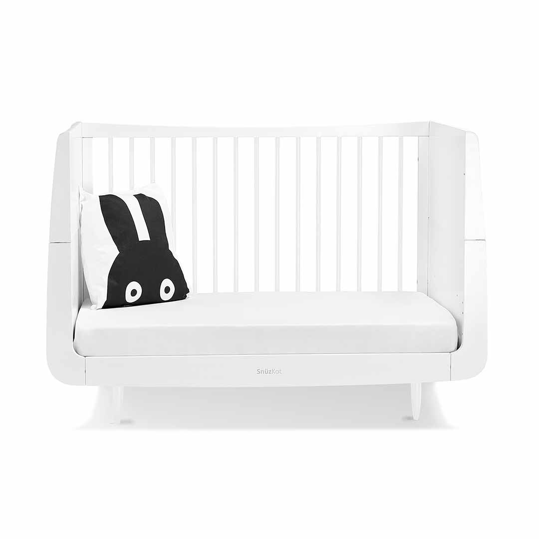 SnuzKot Skandi Cot Bed - White-Cot Beds-White-No Mattress | Natural Baby Shower