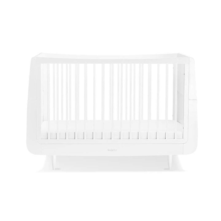 SnuzKot Skandi Cot Bed - White-Cot Beds-White-No Mattress | Natural Baby Shower