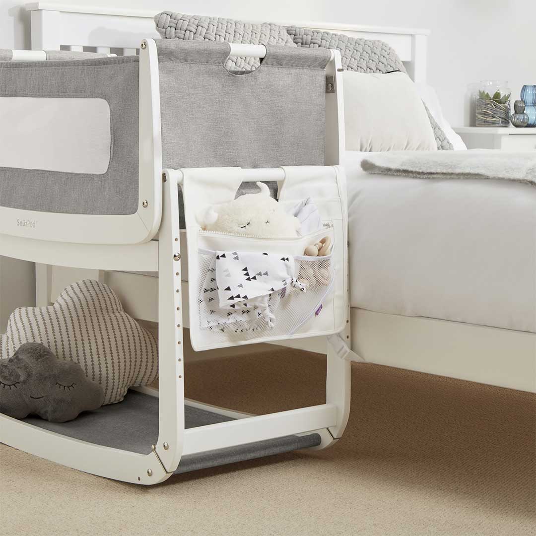 SnuzPod Storage Pocket - Dusk Grey-Storage Pockets- | Natural Baby Shower