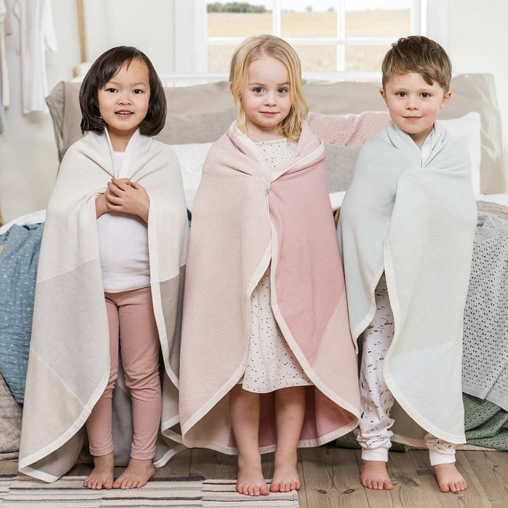 Stokke Organic Cotton Knit Blanket - Beige-Blankets- | Natural Baby Shower