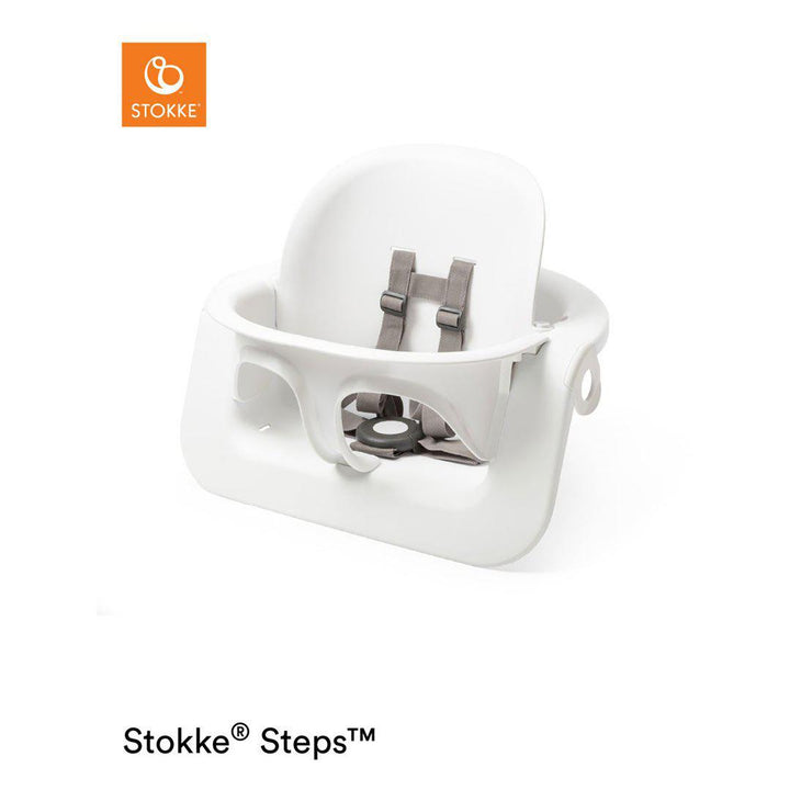 Stokke Steps Chair Baby Set - White-Highchair Accessories- | Natural Baby Shower
