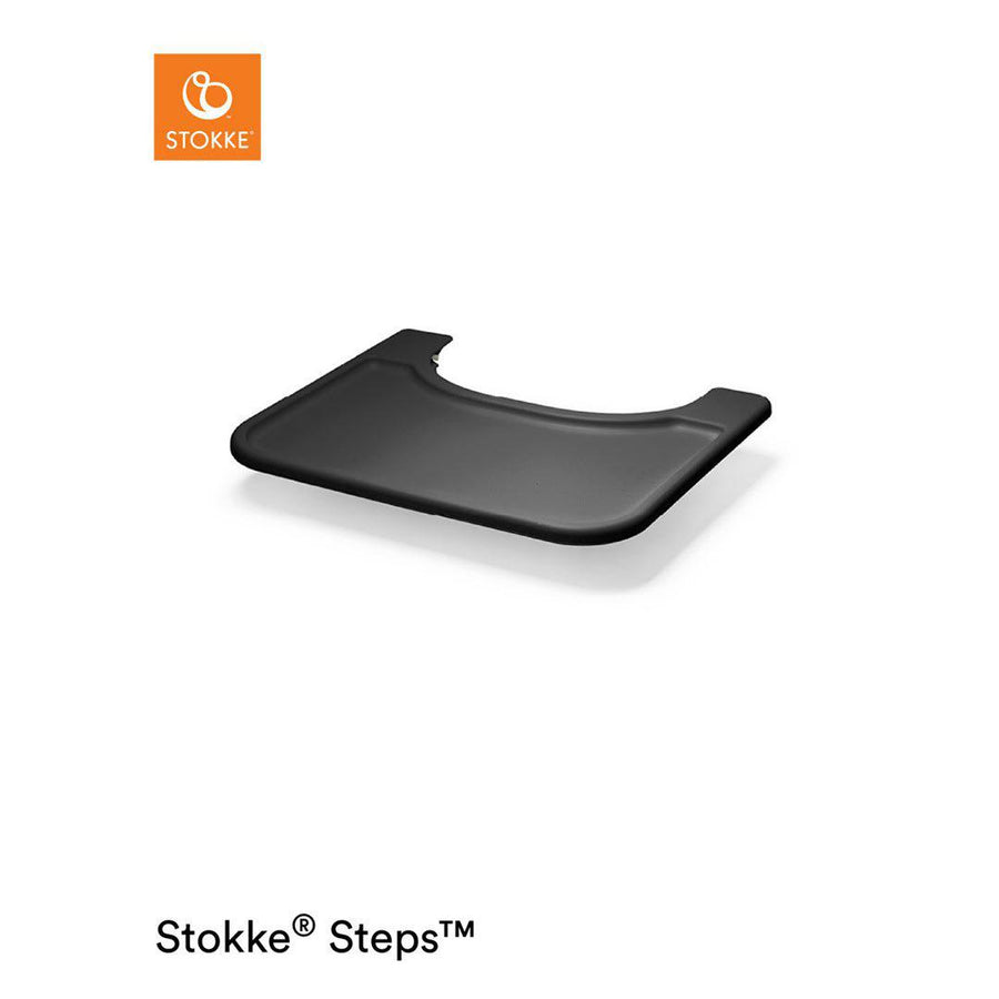 Stokke Steps Chair Baby Set Tray - Black-Highchair Accessories- | Natural Baby Shower