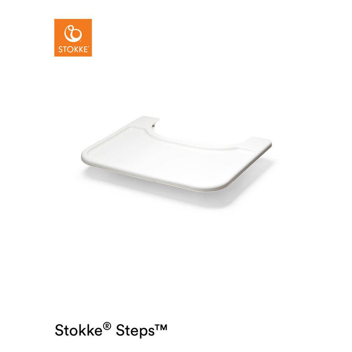 Stokke Steps Chair Baby Set Tray - White-Highchair Accessories- | Natural Baby Shower
