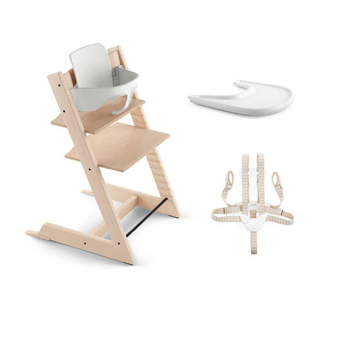 Stokke Tripp Trapp Bundle - Natural-Highchairs- | Natural Baby Shower