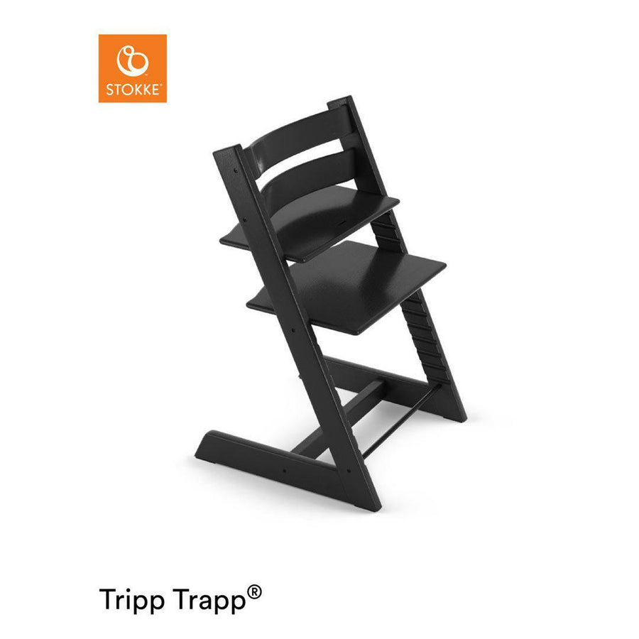 Stokke Tripp Trapp Highchair - Oak Black-Highchairs- | Natural Baby Shower