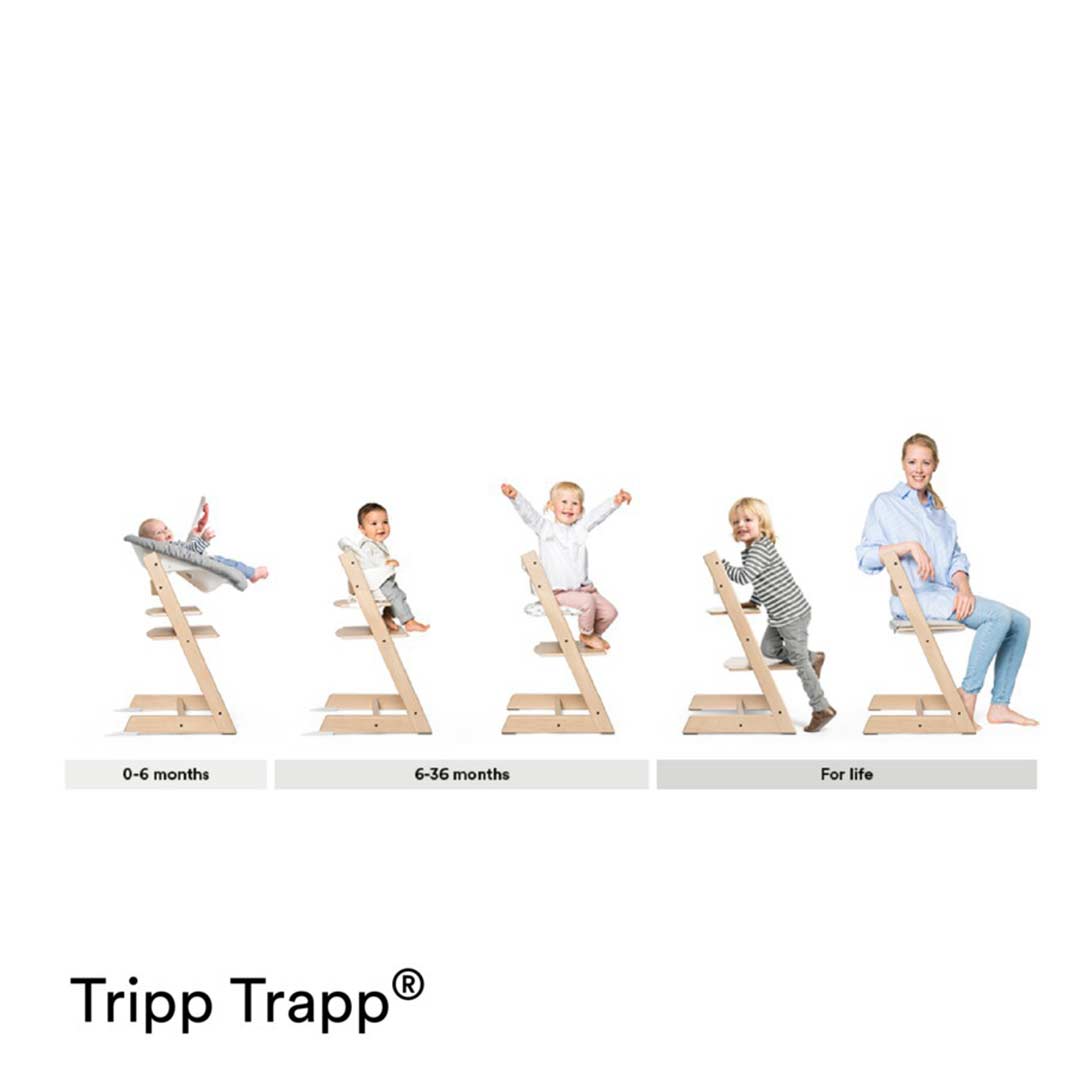 Stokke Tripp Trapp Highchair - Oak Brown-Highchairs-Oak Brown- | Natural Baby Shower