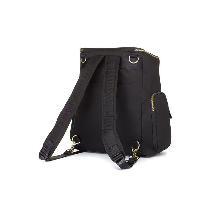 Storksak Alyssa Changing Backpack - Black + Gold-Changing Bags- | Natural Baby Shower