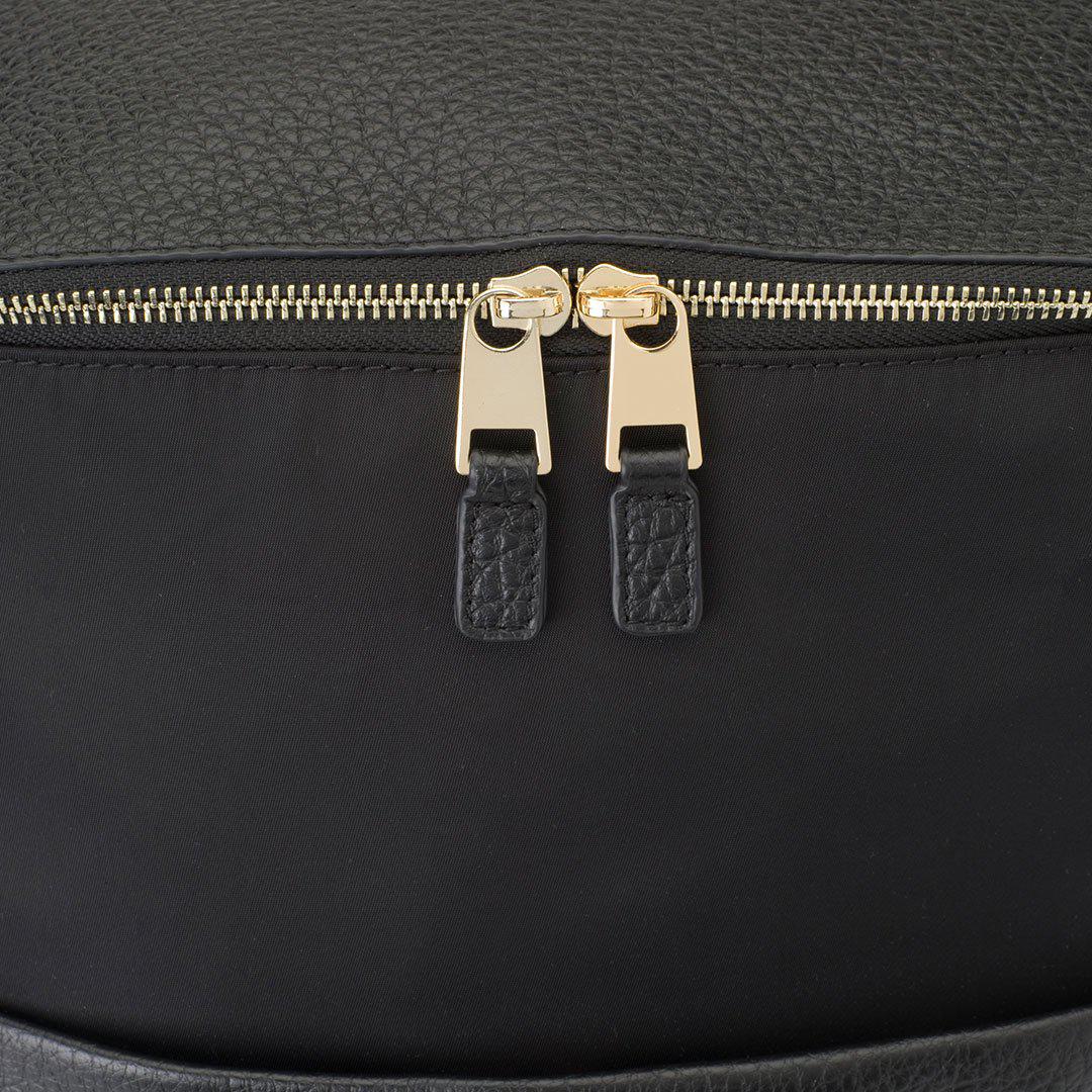 Storksak Alyssa Changing Backpack - Black + Gold-Changing Bags- | Natural Baby Shower