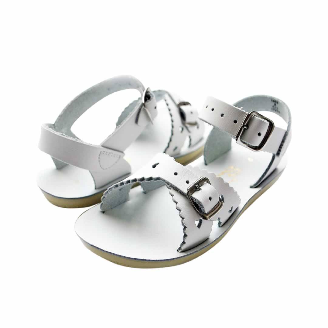 Salt water discount sandals silver