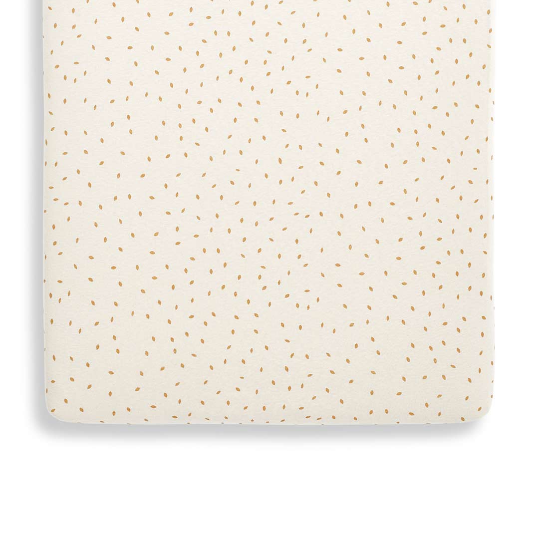 Organic Crib Fitted Sheet Linen Rice