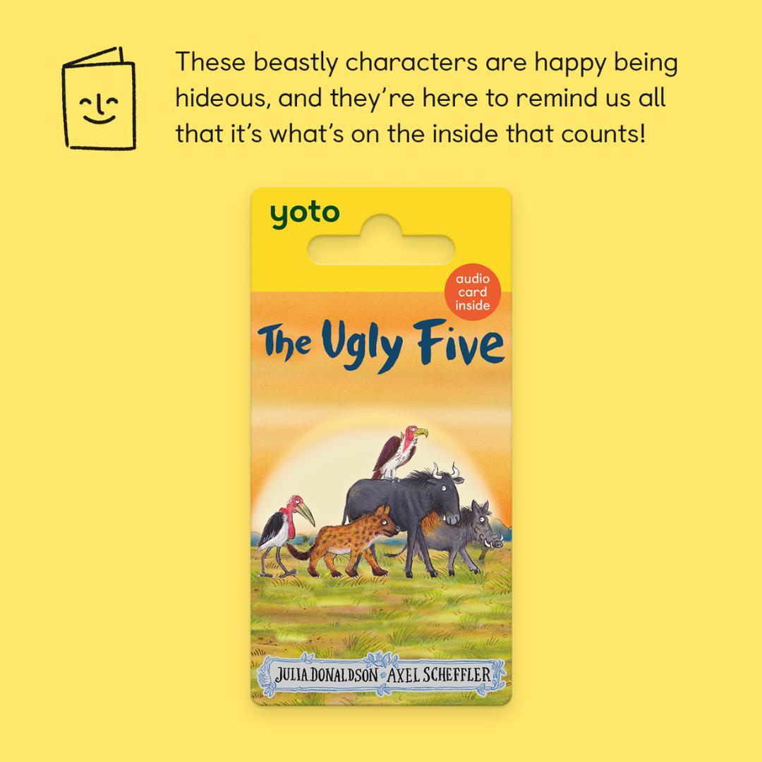 Yoto Card - Julia Donaldson: The Ugly Five-Audio Player Cards + Characters- | Natural Baby Shower