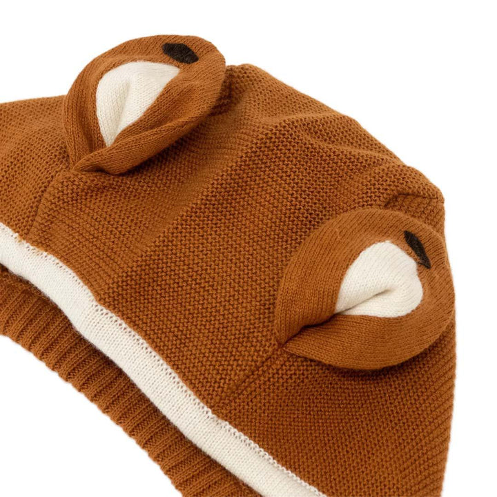 Meri Meri Baby Bonnet + Booties Set - Fox-Clothing Sets-Fox-One Size | Natural Baby Shower