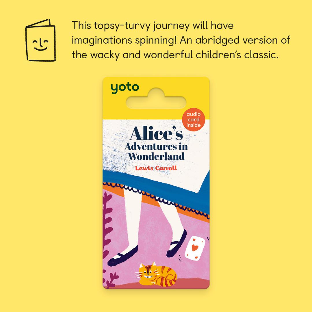 Yoto Card - Alice's Adventures in Wonderland-Audio Player Cards + Characters- | Natural Baby Shower