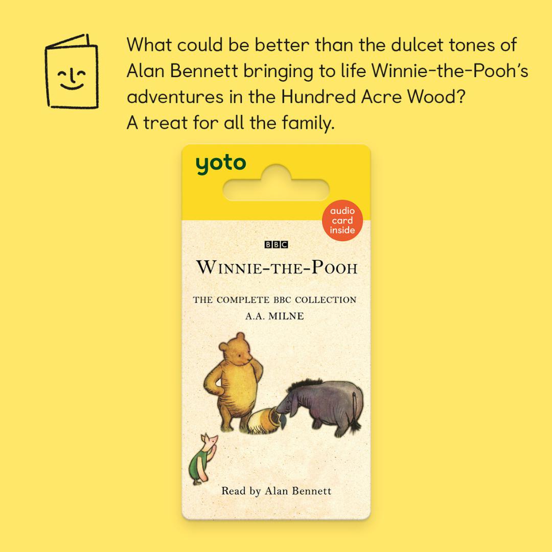 Yoto Card - Winnie the Pooh: The Complete BBC Collection-Audio Player Cards + Characters- | Natural Baby Shower