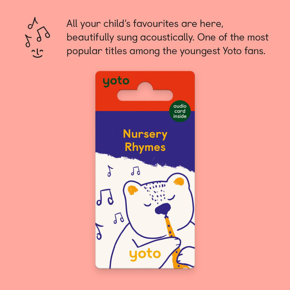 Yoto Card - Nursery Rhymes-Audio Player Cards + Characters- | Natural Baby Shower