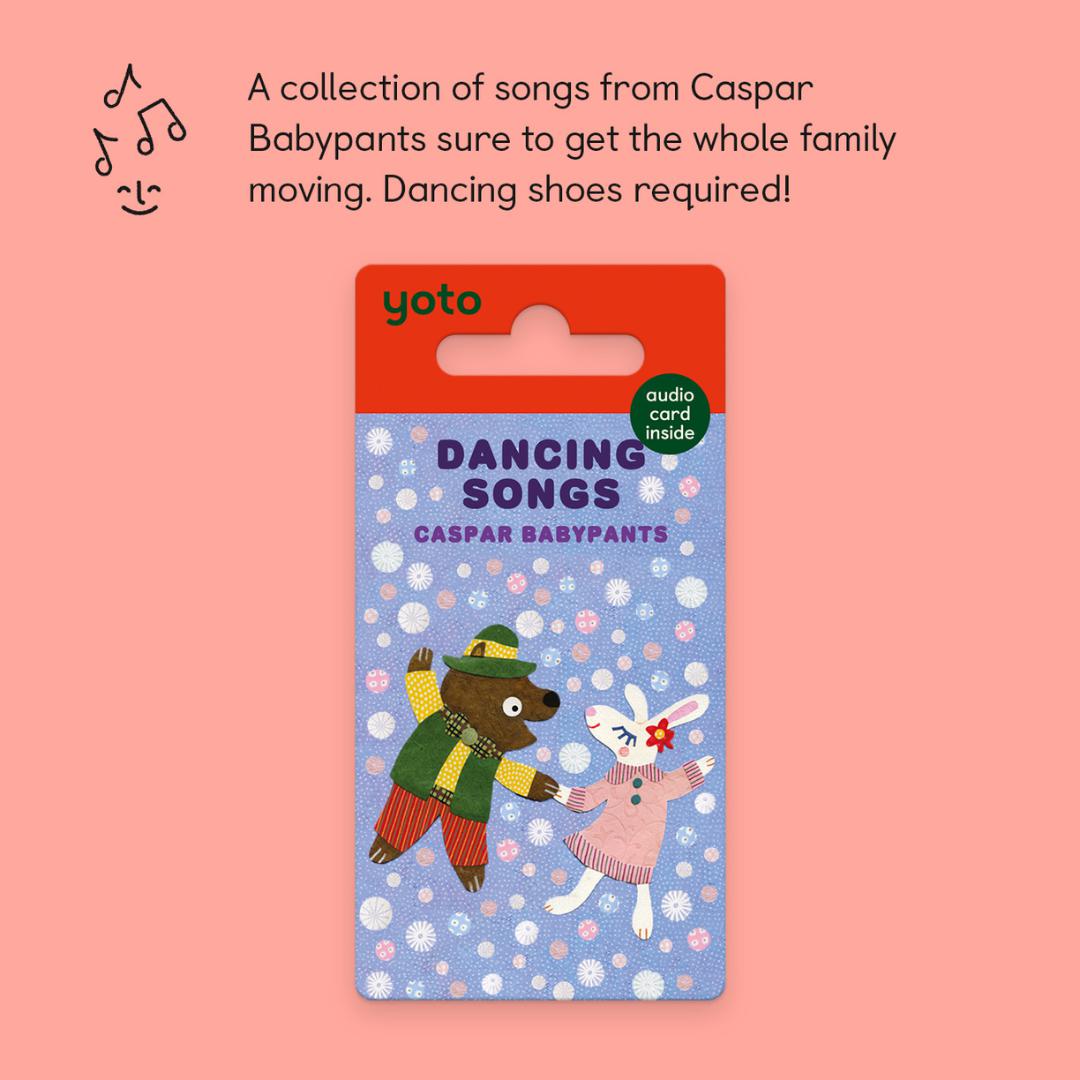 Yoto Card - Caspar Babypants: Dancing Songs-Audio Player Cards + Characters- | Natural Baby Shower