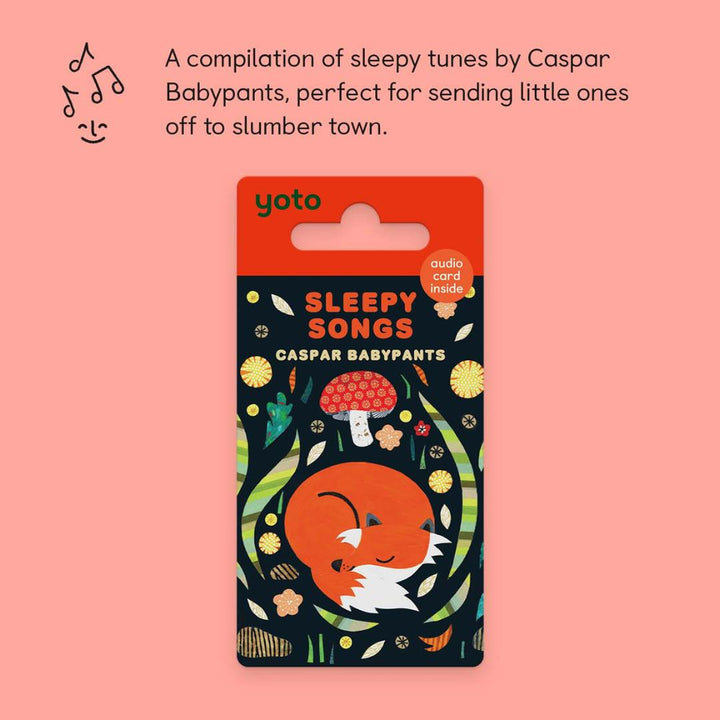 Yoto Card - Caspar Babypants Sleepy Songs-Audio Player Cards + Characters- | Natural Baby Shower